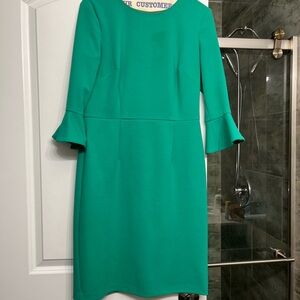 Donna Morgan Vibrant Green Long Sleeve Dress